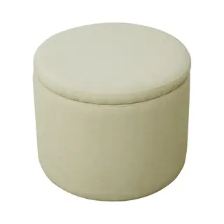 Amber Aufbewahrungsbox Mit Deckel Hocker Mit Stauraum Sitzhocker Beige - Svita
