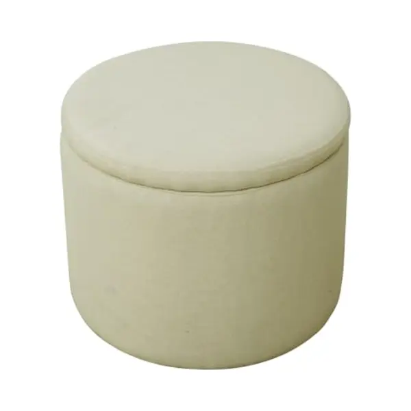 Amber Aufbewahrungsbox Mit Deckel Hocker Mit Stauraum Sitzhocker Beige - Svita thumbnail