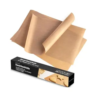 Gourmeo Permanente Bakfolie, Set Van 3, 32 X 46 Cm, Op Maat Te Snijden En Vaatwasmachinebestendig, Herbruikbaar Bakpapier