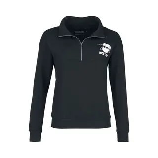 Peanuts Lucy - Nice Try! - Half-zip Knitted Jumper Sweatshirt Black
