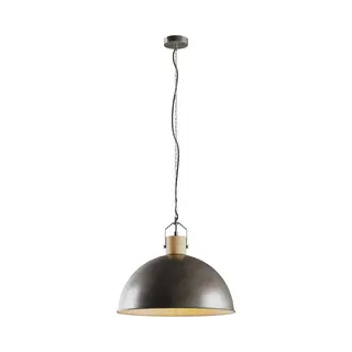 Lindby Hanglamp Holgar, Groen, Hout, Metaal, Ø 45 Cm, E27