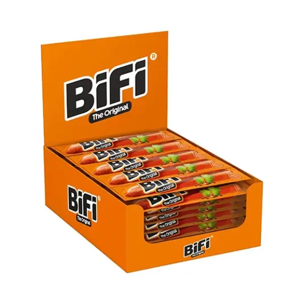 BiFi Original Salami Sticks - 40er Pack (40 X 20g) - Wurst Snack To Go - Luftgetrocknet Fleisch & Wurstwaren Paket - Salami Mit Pfeffer, Koriander Und thumbnail