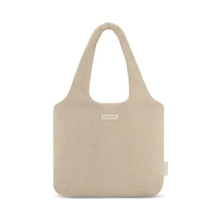 Kapten & Son Skara Cloud Shopper Fleece Sandstone Umhängetasche In Beige