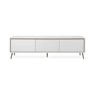 Calicosy Tv-meubel Arona Wit / Eiken Artisan - 3 Kleppen - 175 X 50 X 38 Cm