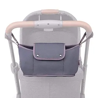 Zamboo Kinderwagen-Tasche Neopren - Dunkelgrau, Buggy Organizer Neopren Kinderwagen Tasche Mit Getränkehalter