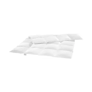 Bodyprotect Daunenbettdecke Kassettendecke, Füllung, 60% Daunen / 40% Federn, Bezug, 100% Baumwolle, Mit Mako-Daunenbatist, Waschbar