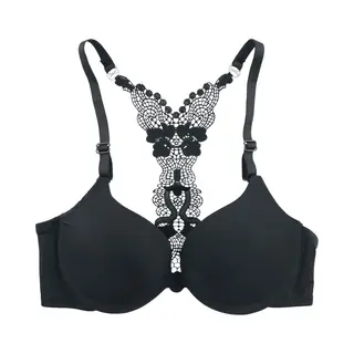 Grey Velvet Racerback Bra Bh Schwarz In Xs