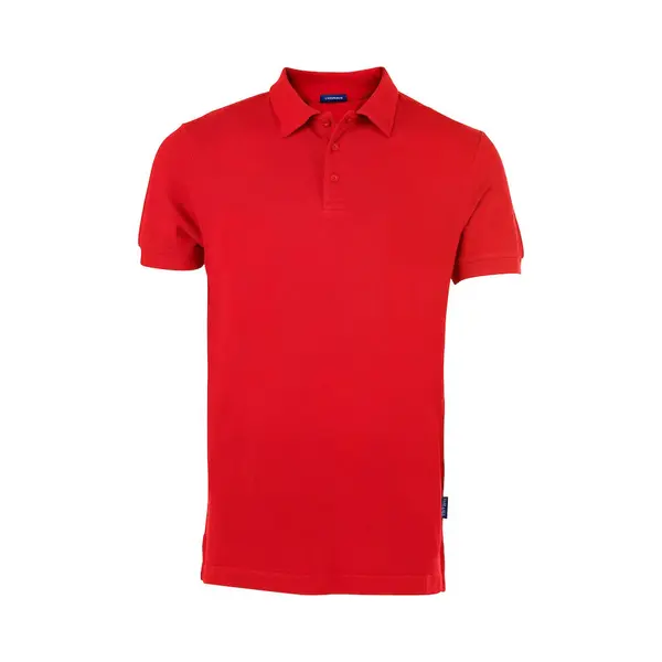 Hrm Herren Luxury Polo, Rot, Gr. M I Premium Polo Shirt Herren Aus 100% Baumwolle I Basic Polohemd Bis 60°C Farbecht Waschbar I Hochwertige & thumbnail