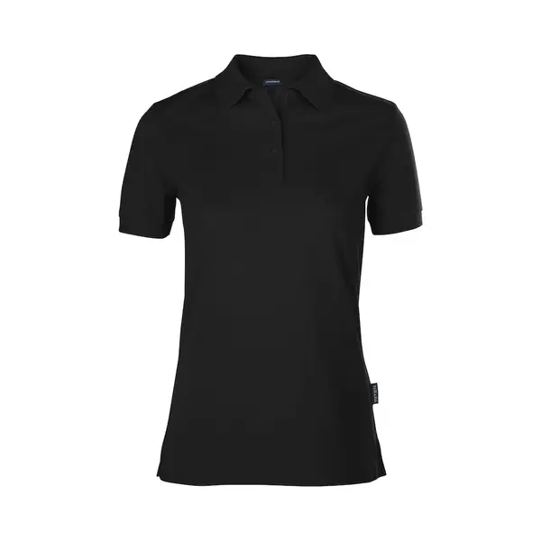 Hrm Damen Luxury Polo, Schwarz, Gr. Xl I Premium Polo-Shirt Damen Aus 100% Baumwolle I Basic Polohemd Bis 60°C Farbecht Waschbar I Hochwertige & thumbnail