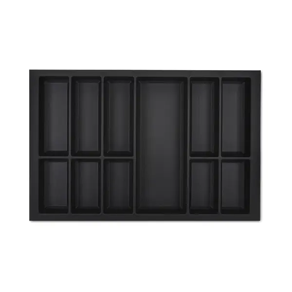 Vii Besteckeinsatz Besteckkasten Schwarz 800 Mm Mit Softtouch Oberfläche - Orga-box thumbnail