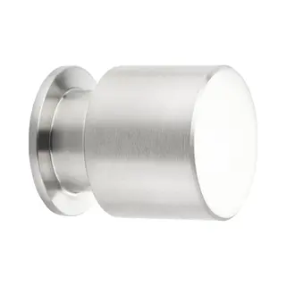Sotech Möbelknopf Birmingham Ø 15 Mm Höhe 24 Mm Edelstahl Gebürstet Küchenknopf Edelstahlgriff