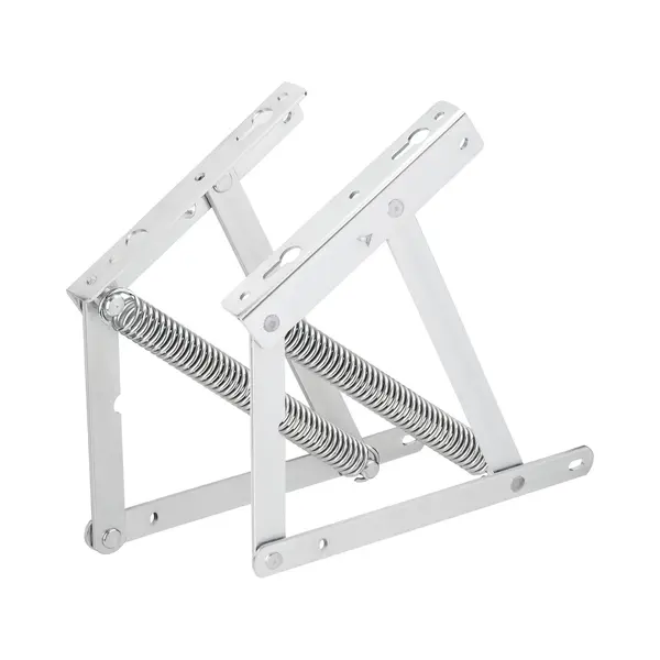 Sotech 1 Paar Bettkastenbeschläge Verzinkt Springaufbeschlag Bettkastenscharnier 63° Öffnungswinkel Mit Feder Für Aufklappbare Liegen Und Betten Mit thumbnail