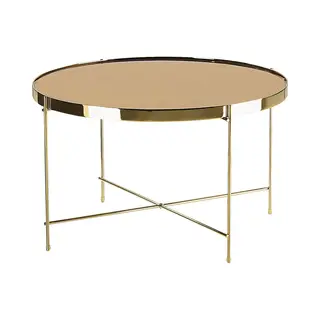 Beliani Lucea - Salontafel - Goudbruin - IJzer
