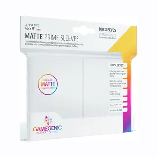 Gamegenic, Matte Prime Sleeves White, Sleeve Color Code, Gray