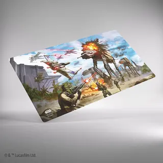 Star Wars Unlimited Playmat Battle Of Scarif - 610 X 350 Mm - Playmat Voor Star Wars, Unlimited - Gamegenic