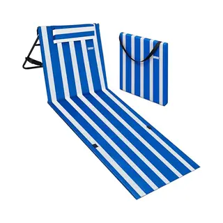 Detex® Strandmatte Blau/Weiß 158x56x46cm Gepolstert