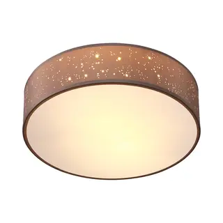 monzana® Plafondlamp Taupe Stof ø30cm
