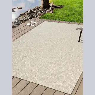 The Carpet Teppich Kansas, Rechteckig, Höhe, 1 Mm, Moderner Robuster In Und Outdoor Teppich Jute Look