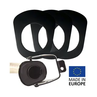 Bw® 3x Vervangende Afdichting Voor Tuit Flexibele Buis Voor Fuel Canister Metalen Benzineblik - Jerrycan - 3 Stuks - Gemaakt In Europa