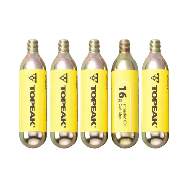 Topeak CO2-Pumpe 16g CO2 Kartuschen Mit Gewinde (5er Set) thumbnail