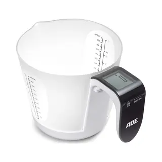 Ade Ke 919 Schwarz, Weiße countertop elektronische Küchenwaage