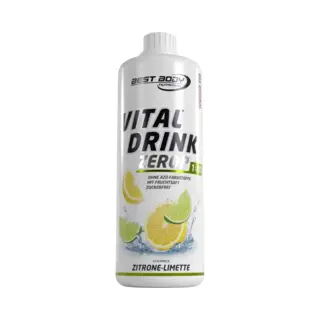 Best Body Nutrition Vital Drink Zero - Zitrone Limette - 1000 Ml Flasche