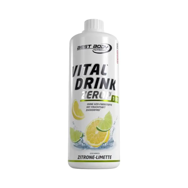Best Body Nutrition Vital Drink Zero - Zitrone Limette - 1000 Ml Flasche thumbnail