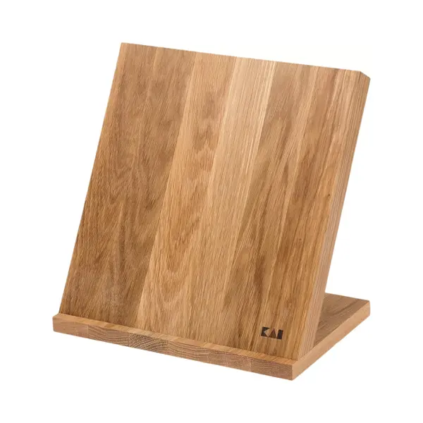 Kai Magnetischer Messerblock Zum Aufstellen Aus Eiche - Premium Holz - Platz Für 4 Messer - Abmessung 26 X 17 X 25, 3 Cm - Magnethalter Messerbrett, thumbnail