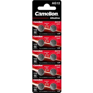 Camelion Batterie Alkaline AG12 0% Mercury/Hg 10 St. - Batterie - Lr 43/V12GA (10 Stk., AG12, LR43, 108 mAh), Batterien + Akkus