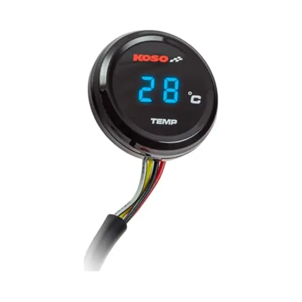 Koso 10007187 Universal Motorrad Coin Thermometer Öl-Wasser-Temperatur Roller Quad thumbnail