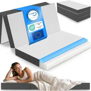 Eloneo Opvouwbaar Matras – Visco Schuim - 120x200 cm - 15 cm Extra Dik - Wasbare Hoes - Logeerbed