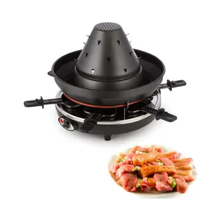 Klarstein Taste Volcano - Electric 2-in-1 Grill, 1500W, Non-Stick, 6 People, Black/Golden