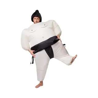 Tectake Dressforfun - Zelfopblaasbaar Kostuum Sumoworstelaar - Verkleedkleding Kostuum Halloween Verkleden Feestkleding Carnavalskleding Carnaval Feestkledij