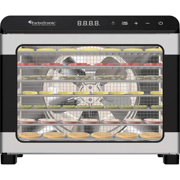 TurboTronic By Z-Line TurboTronic Dörrgerät Food Dehydrator 50 Liter - 35°C Bis 75°C - Komplett Aus Metall 7 Etagen Obst Gemüse Fleisch Pilze Früchtetrockner thumbnail