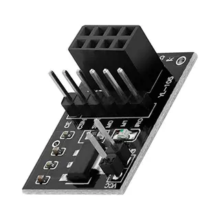 AZDelivery NRF24L01+ 8-Pin Breakout Adapter Board Wireless Transceiver Module 4.8V 12V AMS1117 2.4 GHz NRF24L01 Compatible With Raspberry Pi Including