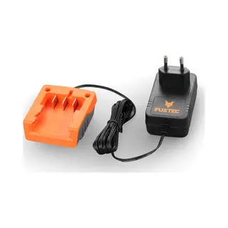 Fuxtec - Li-ion Ladegerät 1a 25w Fx-e1lg1a – Für 2ah & 4ah Batterie Passend 20 Volt Gartengeräte – Ladespannung 20.9v