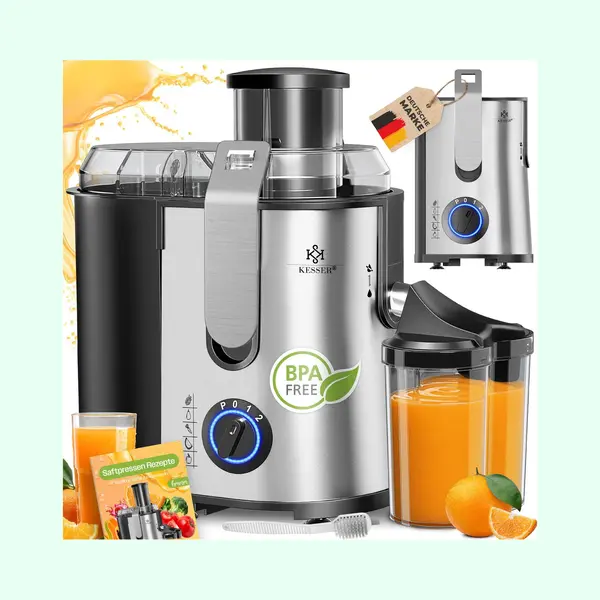 Kesser Entsafter, 1100 W, Entsafter Für Obst Und Gemüse Aus Edelstahl 1100W thumbnail