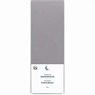 Blumtal® Spannbettlaken 140x200 Cm - Bettlaken Aus Microfaser - Oekotex Zertifiziertes Spannbetttuch Leintuch - Bettspanntuch - Grau
