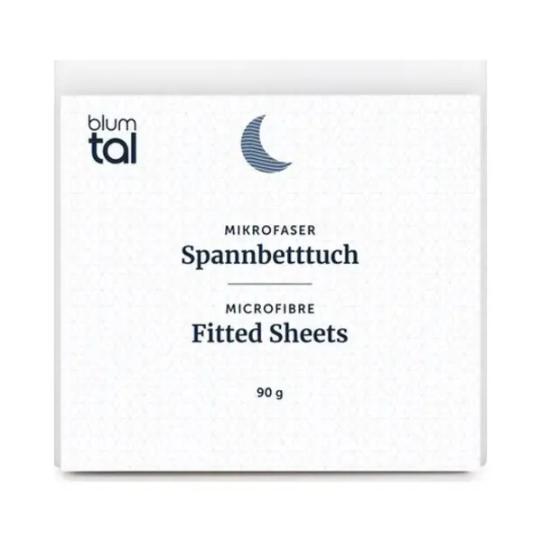 Blumtal Basics Hoeslaken Van Microvezel 200 X 200 Cm, Hoeslaken Tot 25 Cm Hoogte, Oeko-Tex Gecertificeerd, Wit thumbnail