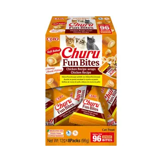Inaba Churu Fun Bites Hochwertige Proteine Mit 58% Huhn, Ohne Getreide, Ohne Zucker Katzen Leckerlies, Ohne Tierische Nebenprodukte, Weiche Leckere