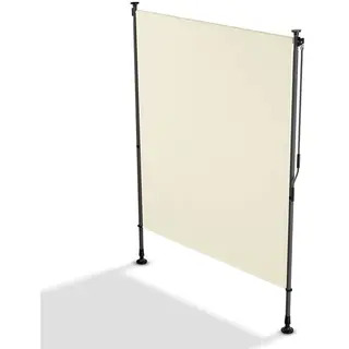 Juskys Barbados Vertical Sunshade 150 X 310 Cm Beige - Stilvoller Sonnen- Und Sichtschutz Für Balkon Und Terrasse