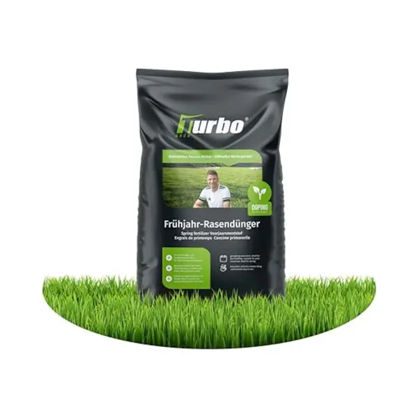Turbogruen Turbogrün Gazonmeststof Gazonmest Lente, 20 Kg Per 1000 M², Gazonmest Voor Een Gezond Gazon Dat Mos Vermindert, Ideaal Voor Lente En Zomer, thumbnail