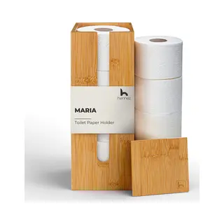 Hennez 15907 opslagbak voor badkamers Bruin Bamboo Organizer voor badkamer