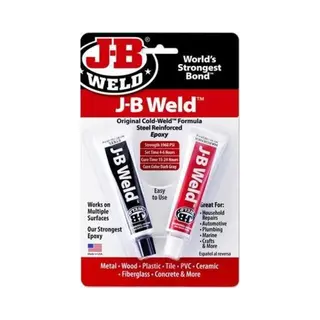 Jb-Weld Original - Zeer Sterk Belastbaar Vloeibaar Staal, Met Staalvezel Versterkt Epoxy Koud-lasmiddel