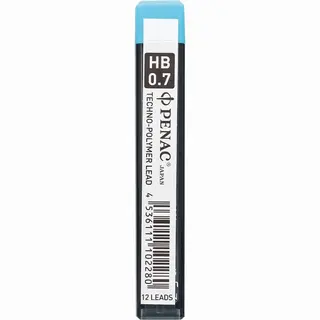 Penac Hi-Tec Polymer - Leads Vulpotlood Vulling - 0.7mm - Navulling - Hb - Koker 12 Stuks