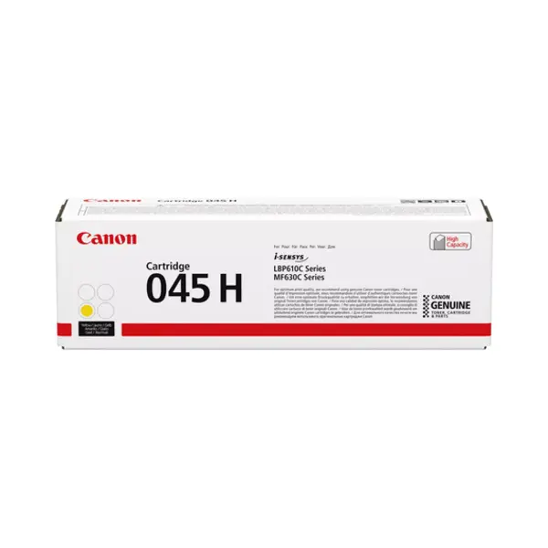 Canon 045 H tonercartridge 1 stuk(s) Origineel Geel thumbnail