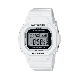 Casio, Armbanduhr, Bgd-5650-7ER, Weiss, (Digitaluhr, Funkuhr, 38 mm)