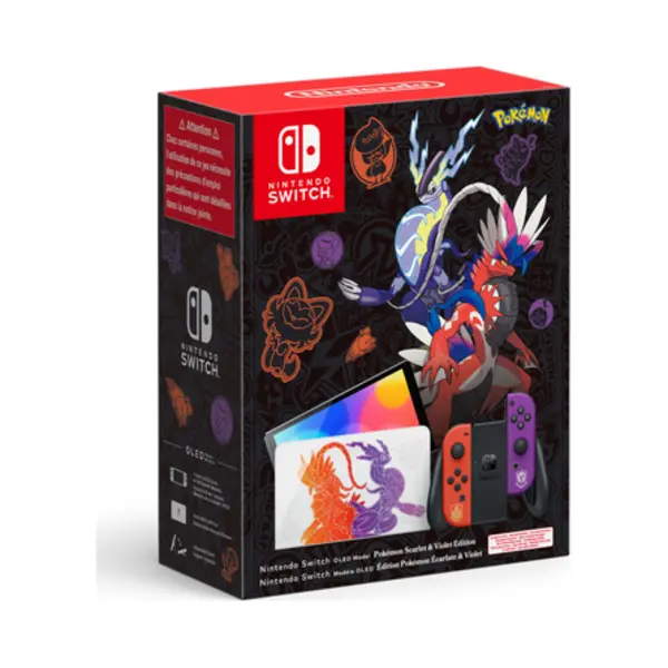 Nintendo Switch Oled Pokémon Scarlet & Violet Edition tragbare Spielkonsole 17,8 cm (7") 64 Gb Touchscreen Wlan Multicolor thumbnail