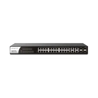 DrayTek P1282 Managed Gigabit Ethernet (10/100/1000) Power over Ethernet (PoE) 1U Black