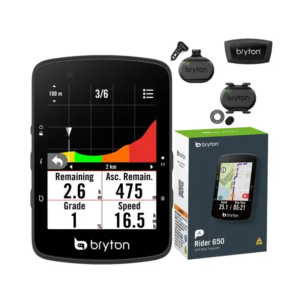 Bryton Rider 650 T Gps Fietscomputer Bundel thumbnail